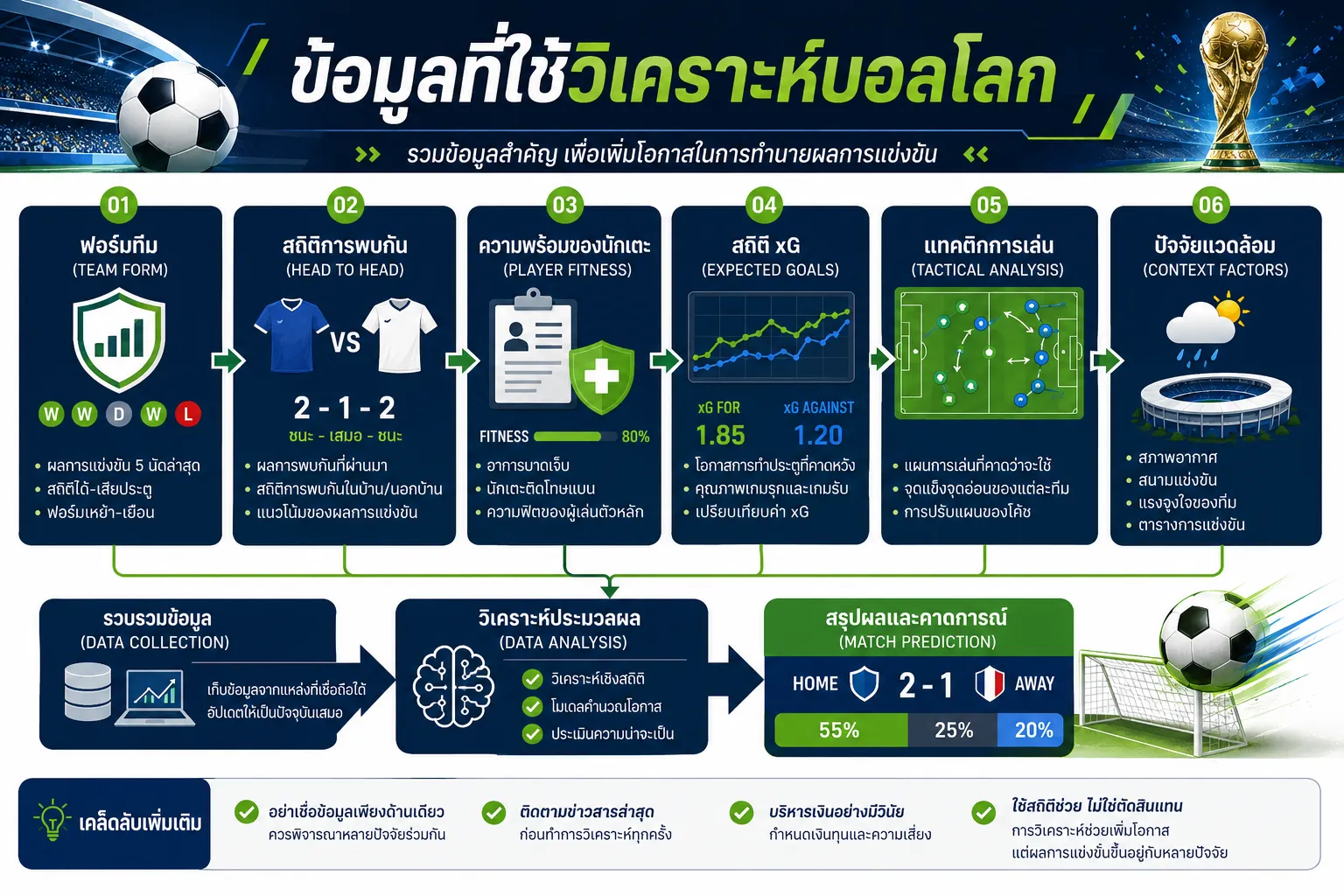 ข้อมูลที่ใช้วิเคราะห์บอลโลก
