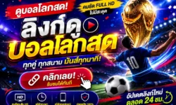 ลิงก์ดูบอลโลกสด รวมช่องทางติดตามฟุตบอลโลก 2026 แบบเรียลไทม์ 
