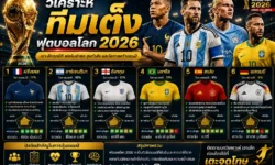 วิเคราะห์ทีมเต็งฟุตบอลโลก 2026 ใครมีโอกาสคว้าแชมป์มากที่สุด