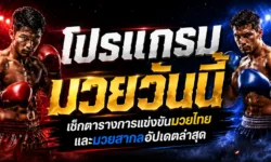 โปรแกรมมวยวันนี้ เช็กตารางการแข่งขันมวยไทยและมวยสากลอัปเดตล่าสุด