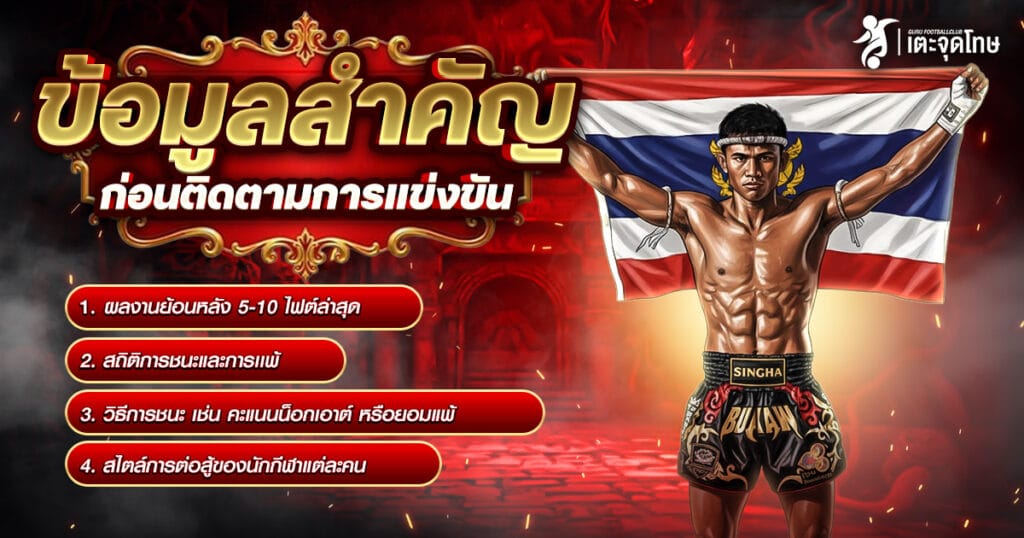 ข้อมูลสำคัญที่ควรศึกษาก่อนติดตามการเเข่งขัน