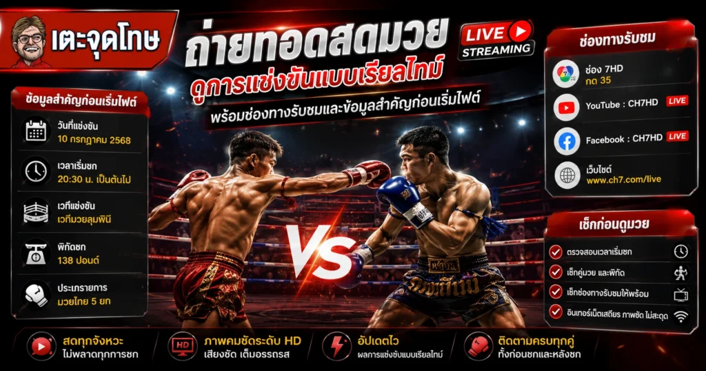 ถ่ายทอดสดมวย