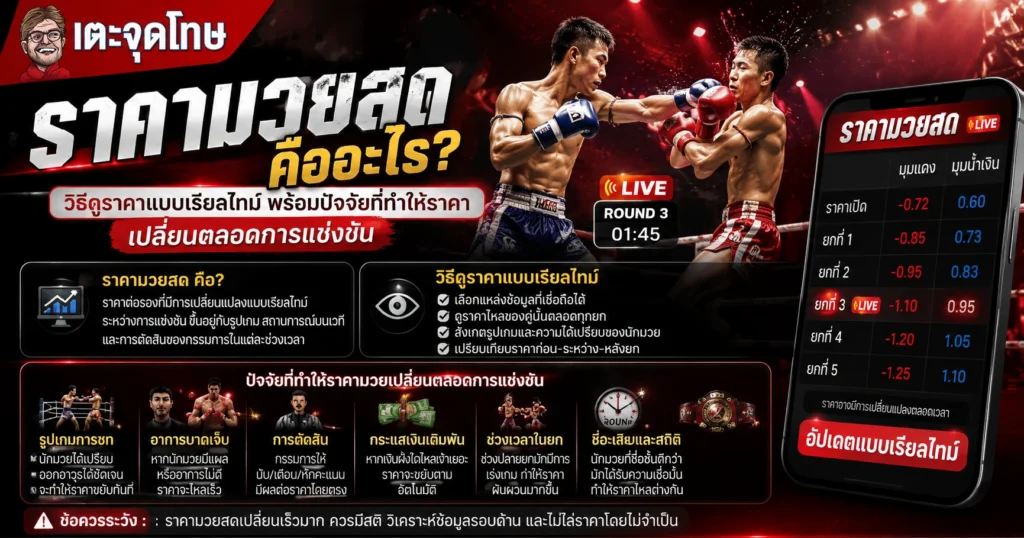ราคามวยสด