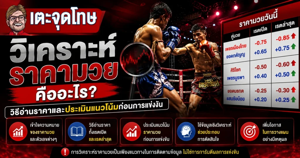 วิเคราะห์ราคามวย