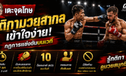 กติกามวยสากล คืออะไร เข้าใจกฎการแข่งขัน การนับคะแนน และข้อห้ามบนเวที