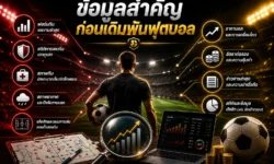 ข้อมูลสำคัญก่อนเดิมพันฟุตบอล เช็กทีม ผู้เล่น สถิติ ราคา และข่าวล่าสุดให้ครบ