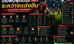เดิมพันฟุตบอลระหว่างแข่งขัน วิธีอ่านเกมสด วิเคราะห์ราคา และประเมินจังหวะก่อนตัดสินใจ