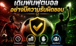 เดิมพันฟุตบอลอย่างมีความรับผิดชอบ วิธีควบคุมเงิน เวลา และลดพฤติกรรมเสี่ยง