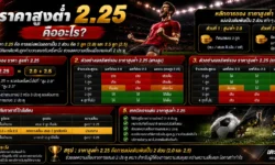 ราคาสูงต่ำ 2.25 คืออะไร? วิธีอ่านสูง 2.25 ต่ำ 2.25 และคิดผล