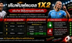 เดิมพันฟุตบอล 1X2 คืออะไร? เข้าใจ 1 X 2 และวิธีคิดผล